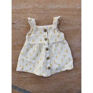 Rabbit+Bear Yellow Dress Outfit , Size 3-6 Months